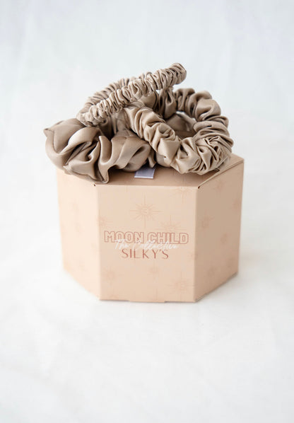 100% Mulberry Silk Scrunchie Trios