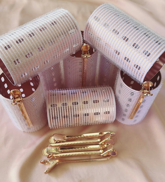 Pink Thermal Velcro Roller packs